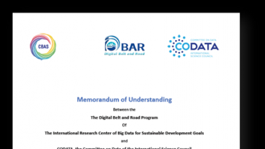 MoU signed under DBAR between CBAS and CODATA